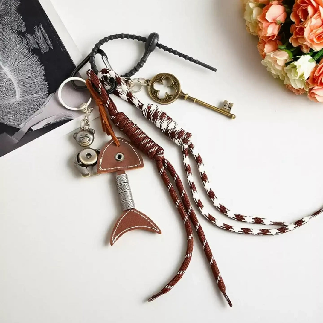 Fish Bone Mixed Bag Charm