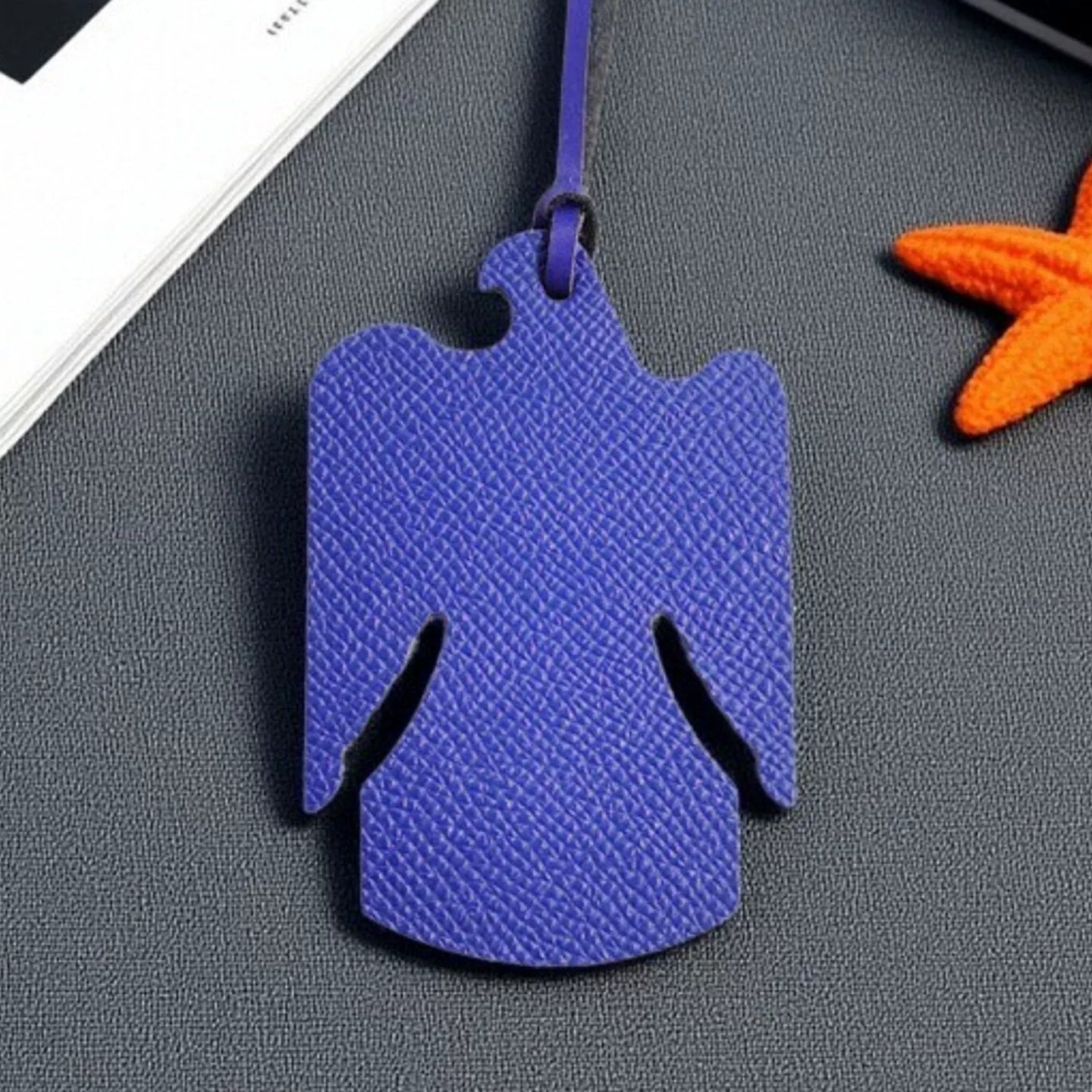 Magpie Leather Bag Charm