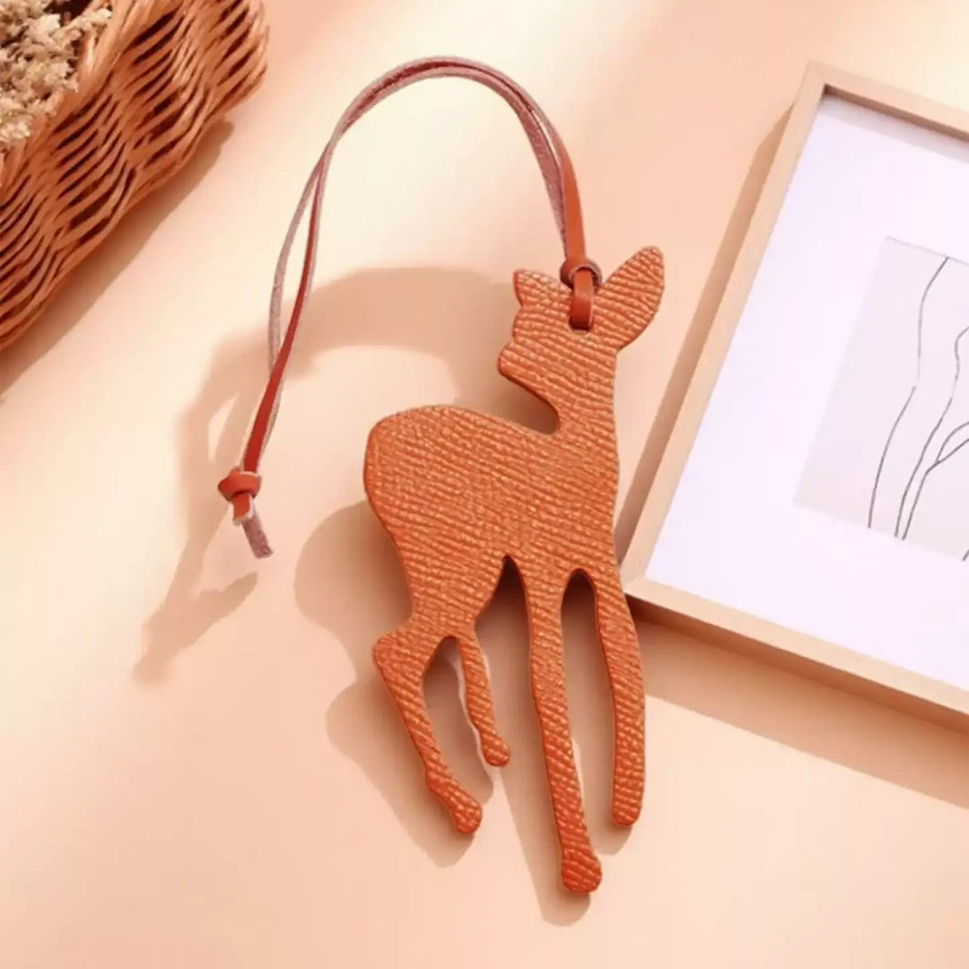 Little Deer Leather Bag Charm