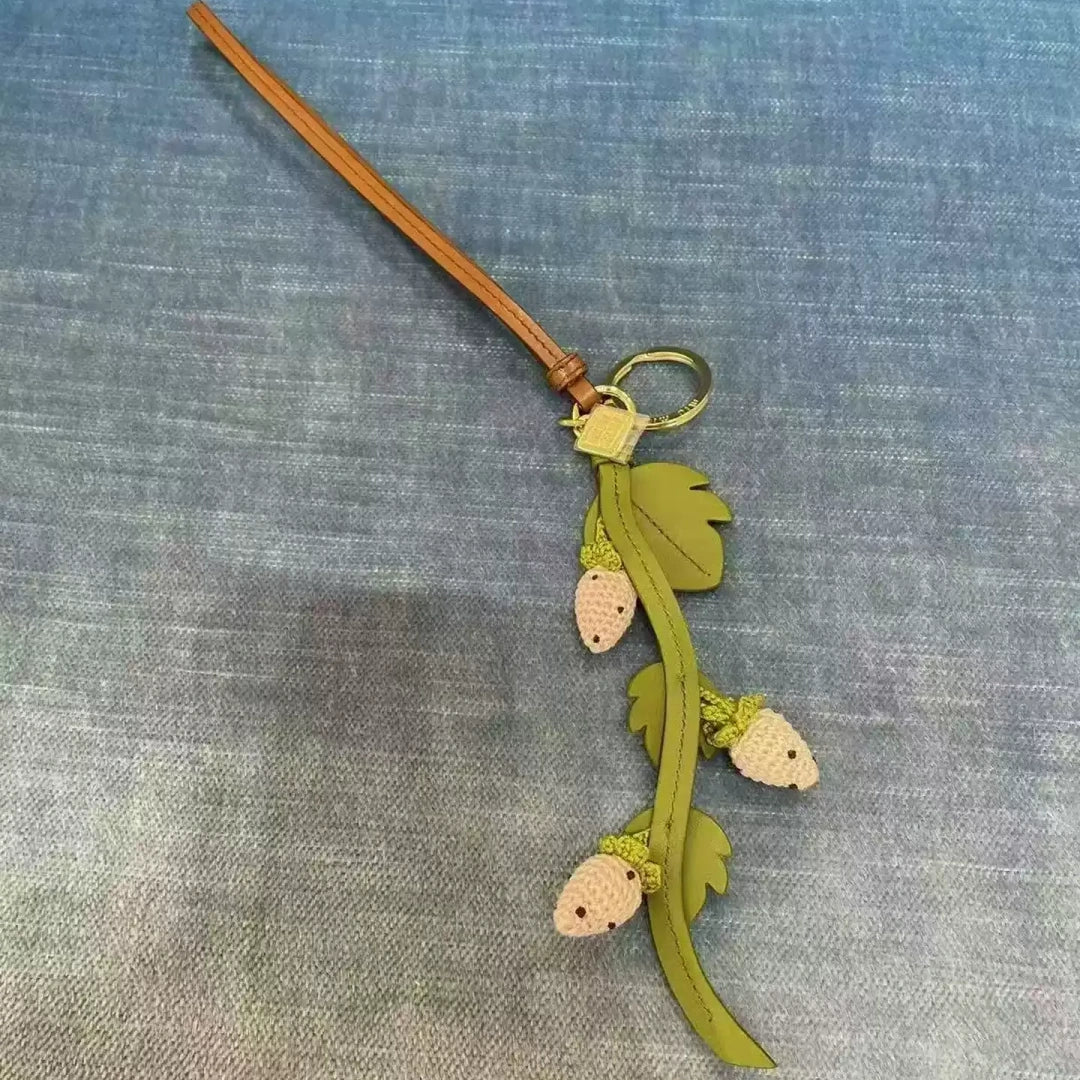 Woven Flower Mixed Bag Charm