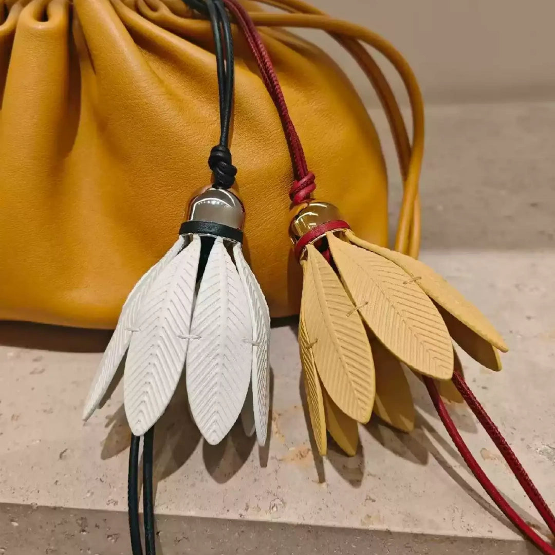 Badminton Leather Bag Charm