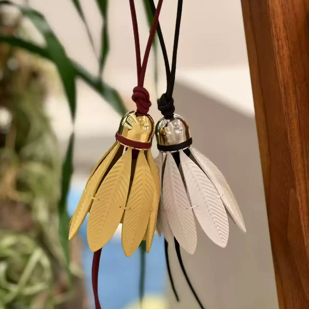 Badminton Leather Bag Charm