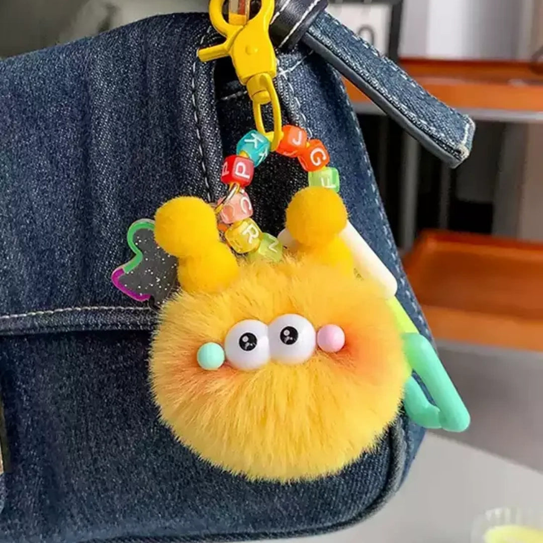 Fluffy Backpack Soot Ball Fluffy Bag Charm