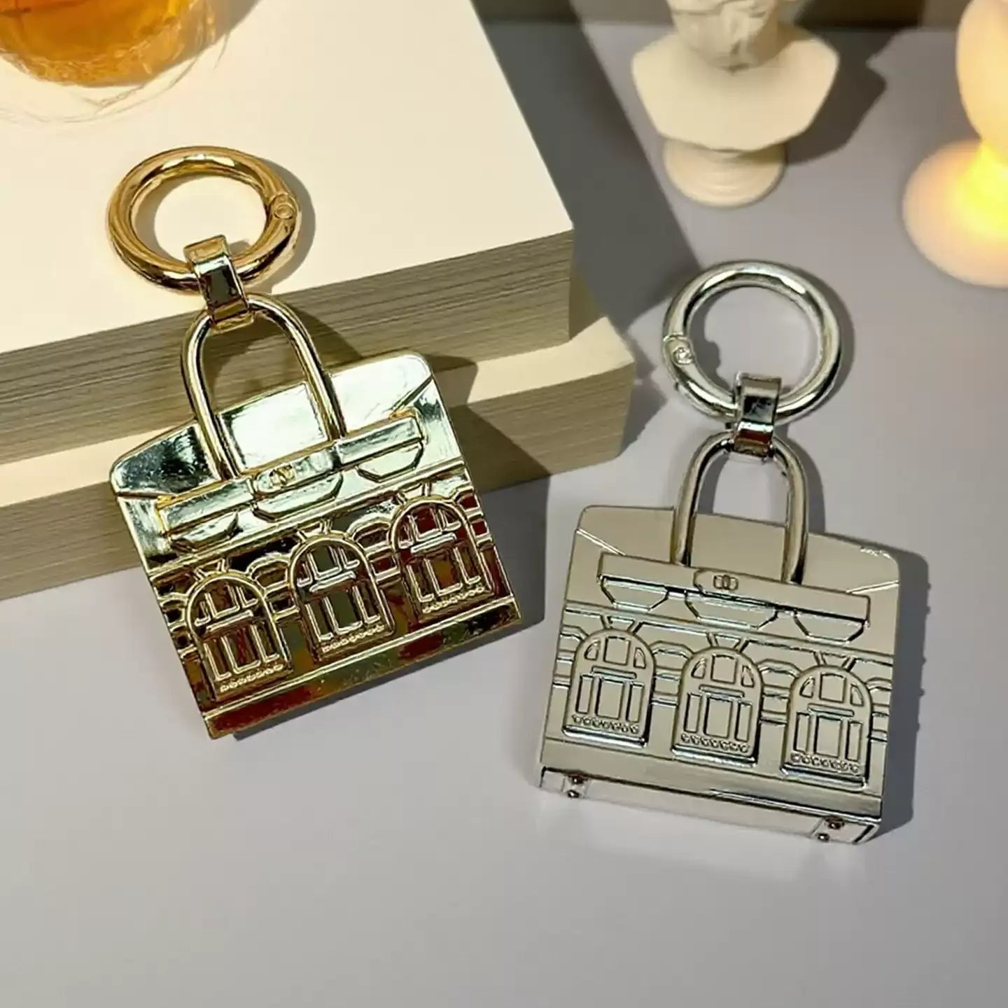 Metal House Bag Metal Bag Charm