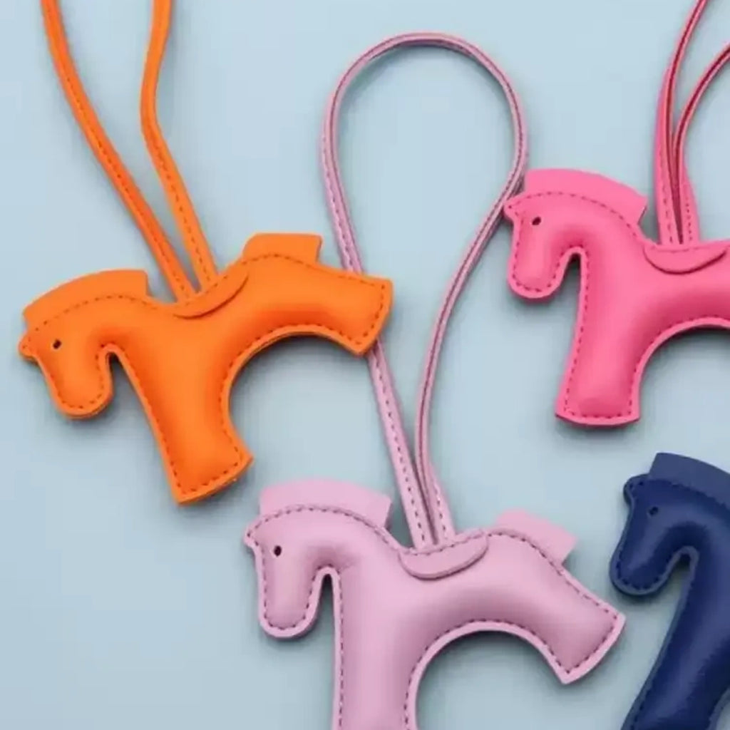 Cute Pony Leather Bag Charm