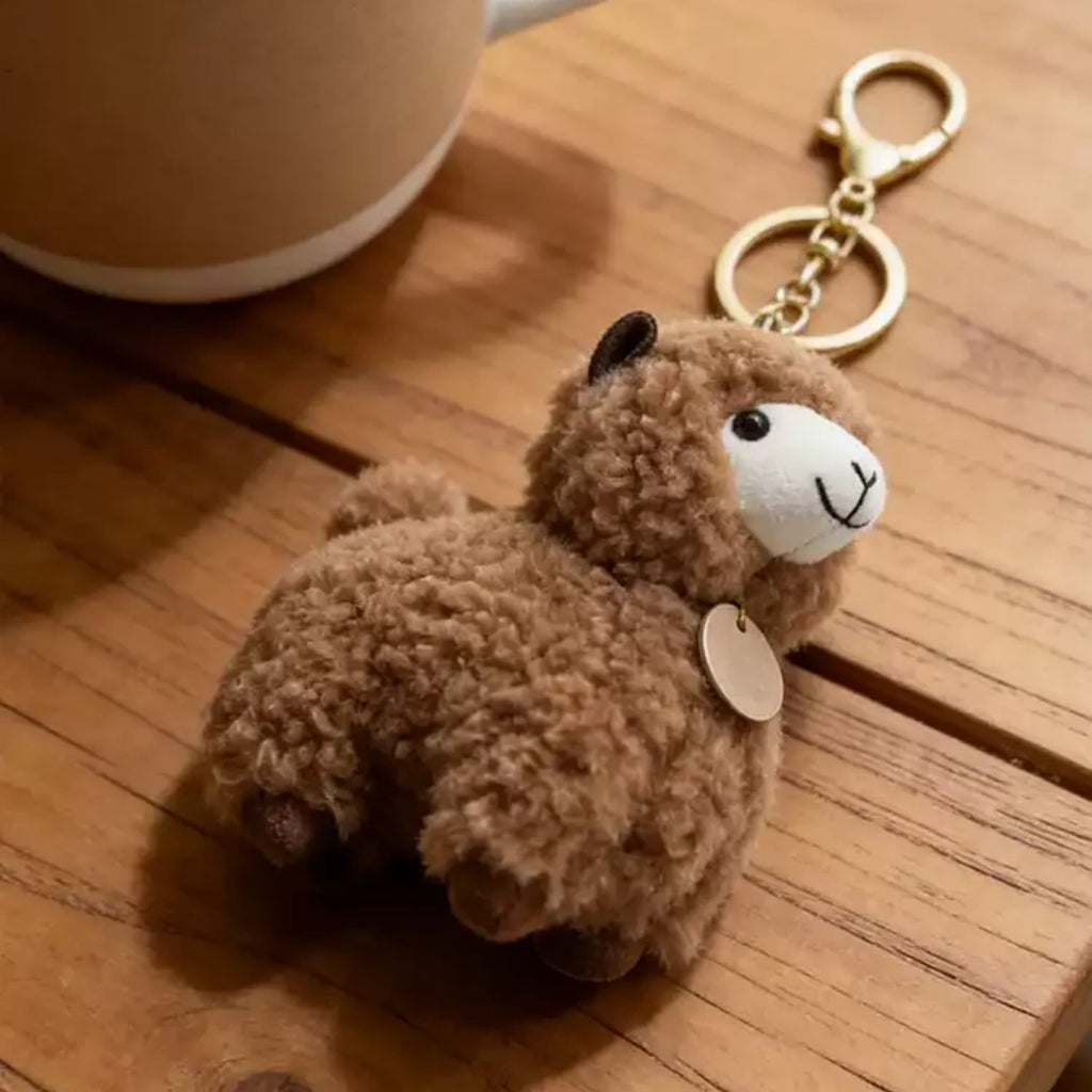 Alpaca Fluffy Bag Charm