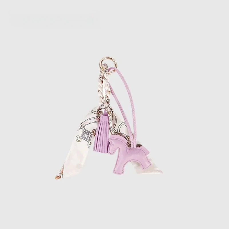 Cute Pony Leather Bag Charm